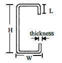 Rofo® High Tensile (HTGS) Lipped Channel Profile Rofo® High Tensile (HTGS) Lipped Channel Profile